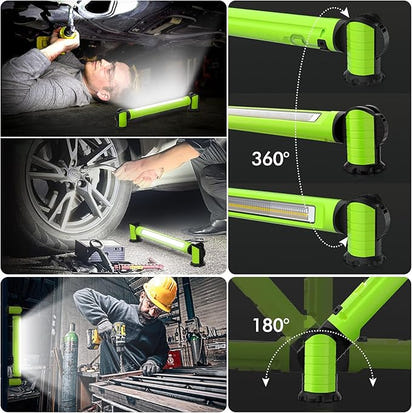 Super Bright Magnetic Rechargeable Work Light for Car Repair & Outdoor Use