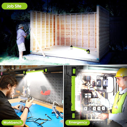 Super Bright Magnetic Rechargeable Work Light for Car Repair & Outdoor Use