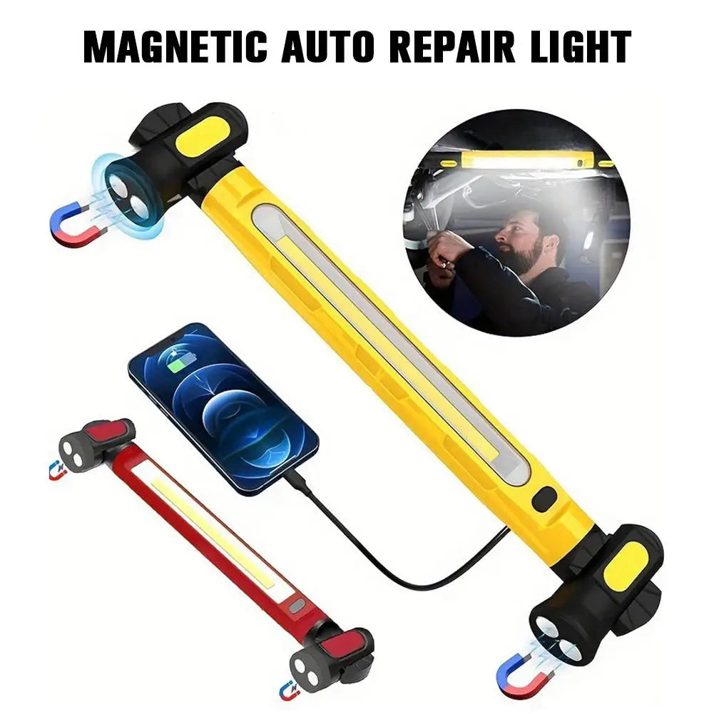Illuminate Your Work: Super Bright Magnetic Rechargeable Underhood Work Light for Car Repair & Outdoor Use