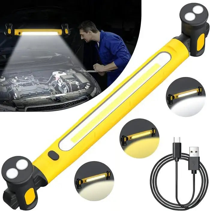 Super Bright Magnetic Rechargeable Work Light for Car Repair & Outdoor Use