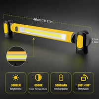 Illuminate Your Work: Super Bright Magnetic Rechargeable Underhood Work Light for Car Repair & Outdoor Use